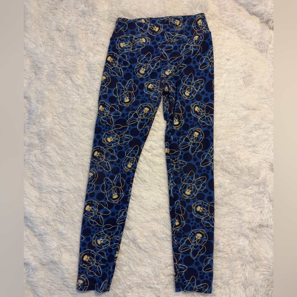 LuLaRoe blue Minnie Mouse leggings